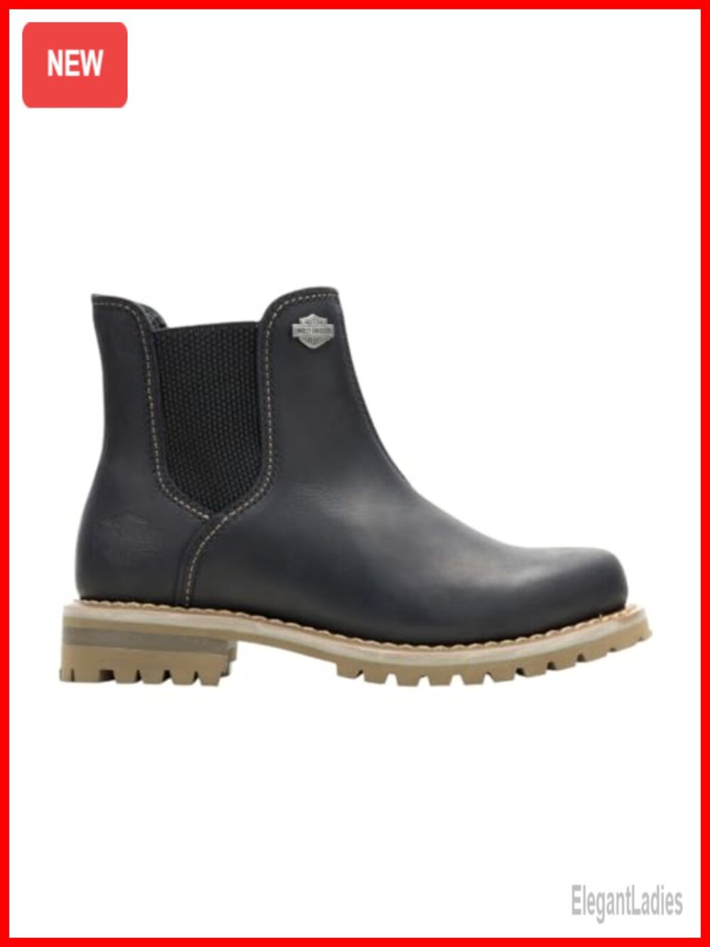 Full Grain Leather Chelsea Ankle Boots Goodyear Welt Low Heel